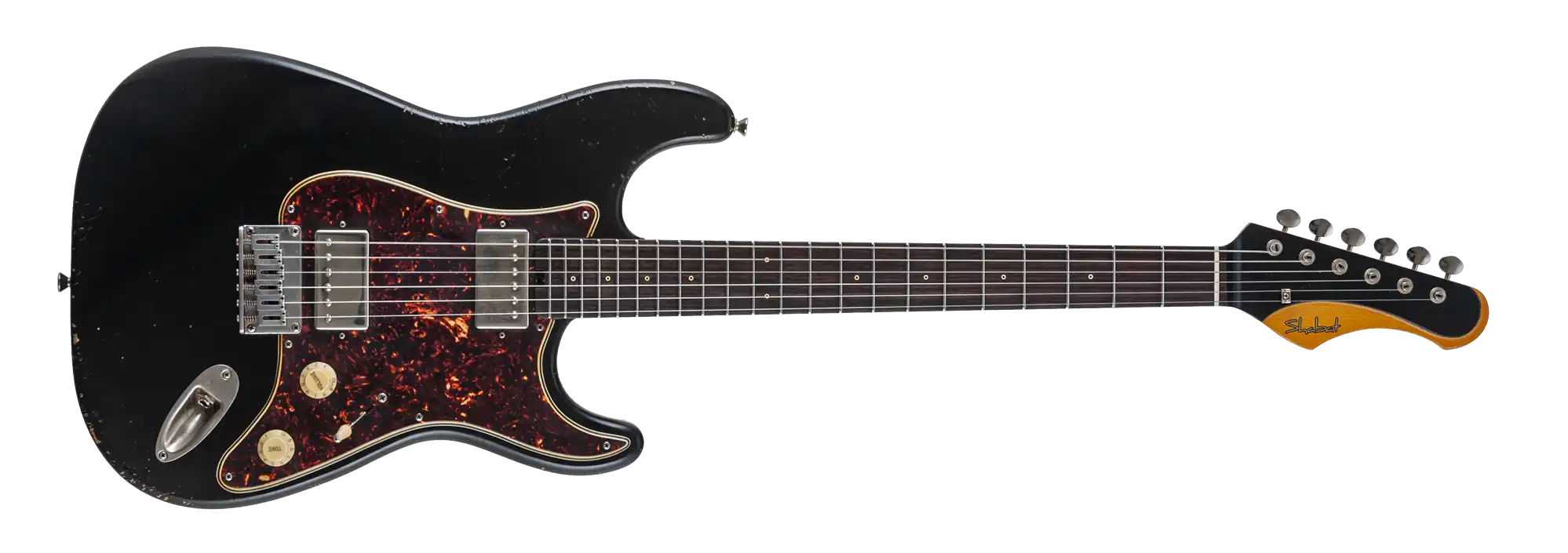 Shabat Guitars Lynx Standard HH Hardtail, black 